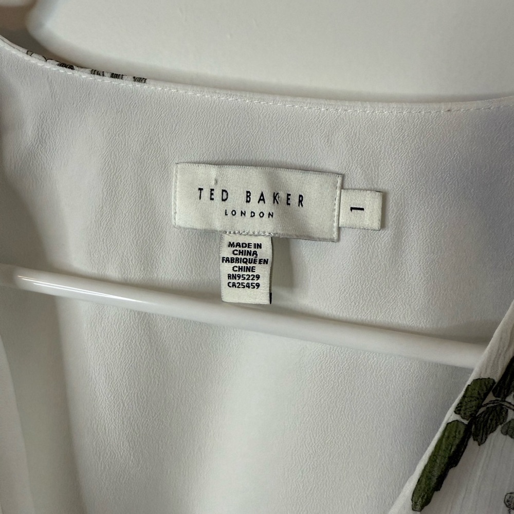 Ted Baker Jaliyaa White Floral Mini Dress - Picture 7 of 11